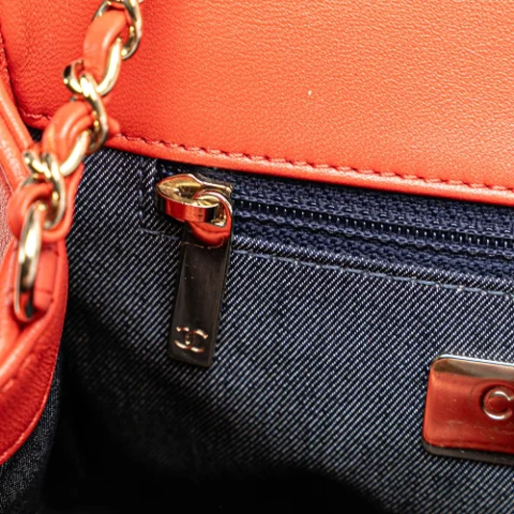 Chanel Vintage Pre-owned Leather shoulder-bags Red Dames