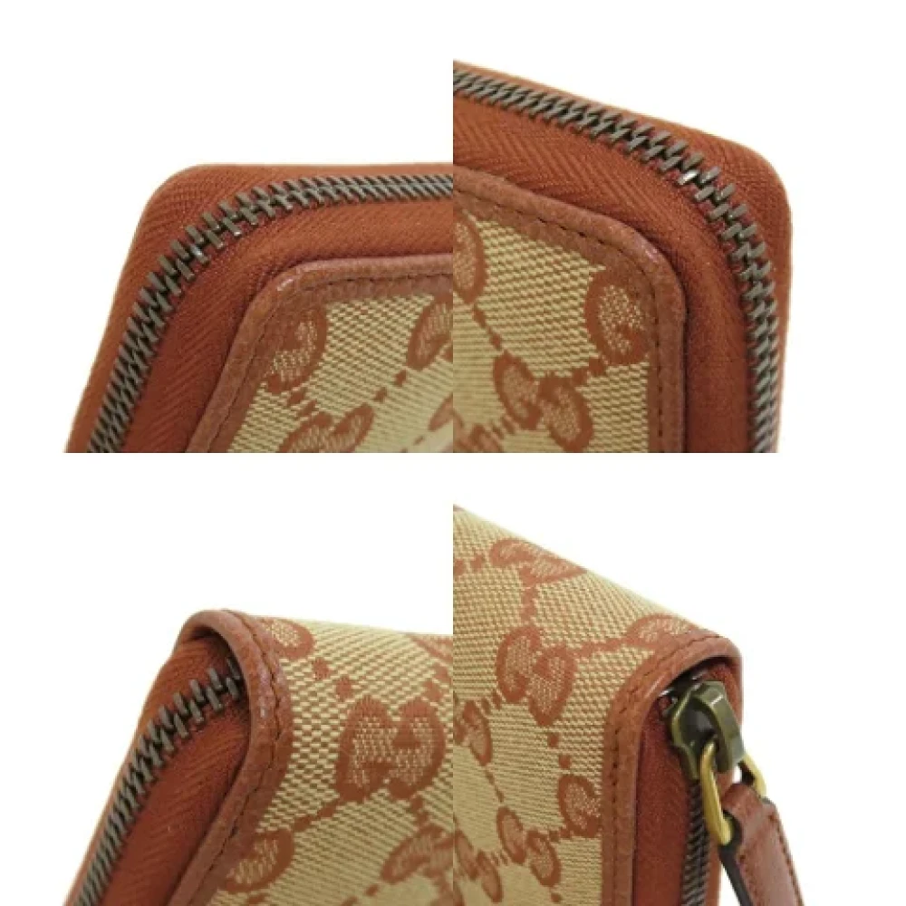 Gucci Vintage Pre-owned Canvas wallets Brown Dames