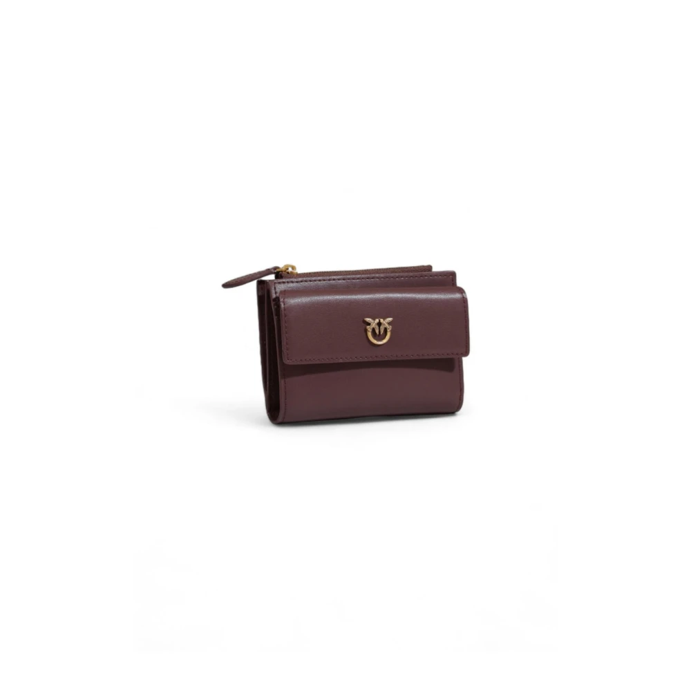 pinko Rode Love Birds Clip Wallet Red Dames