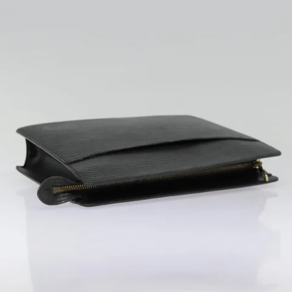 Louis Vuitton Vintage Pre-owned Leather clutches Black Dames