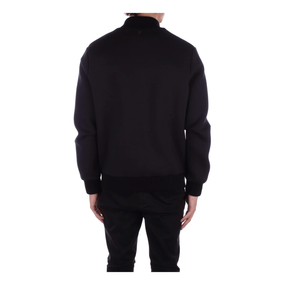 Dondup Zwarte Logo Jas met Knopen Black Heren