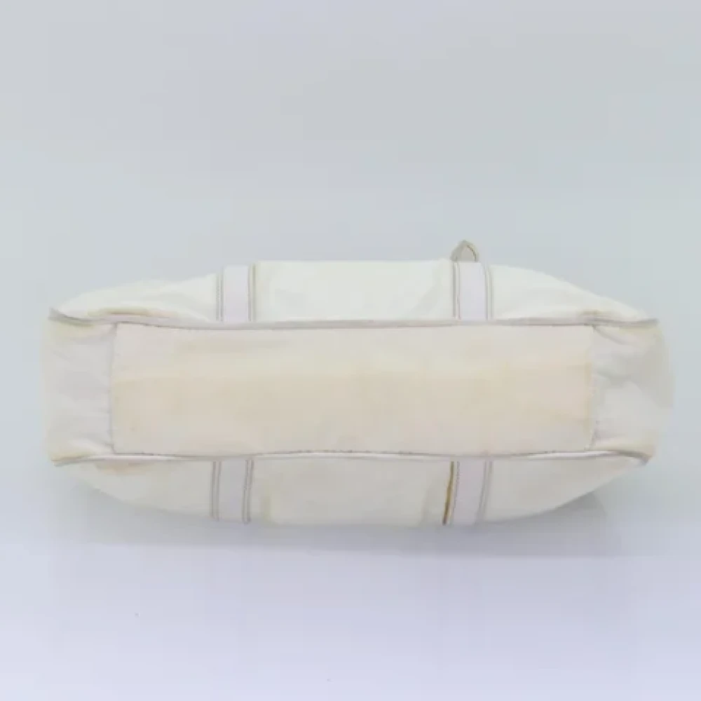 Prada Vintage Pre-owned Nylon handbags White Dames