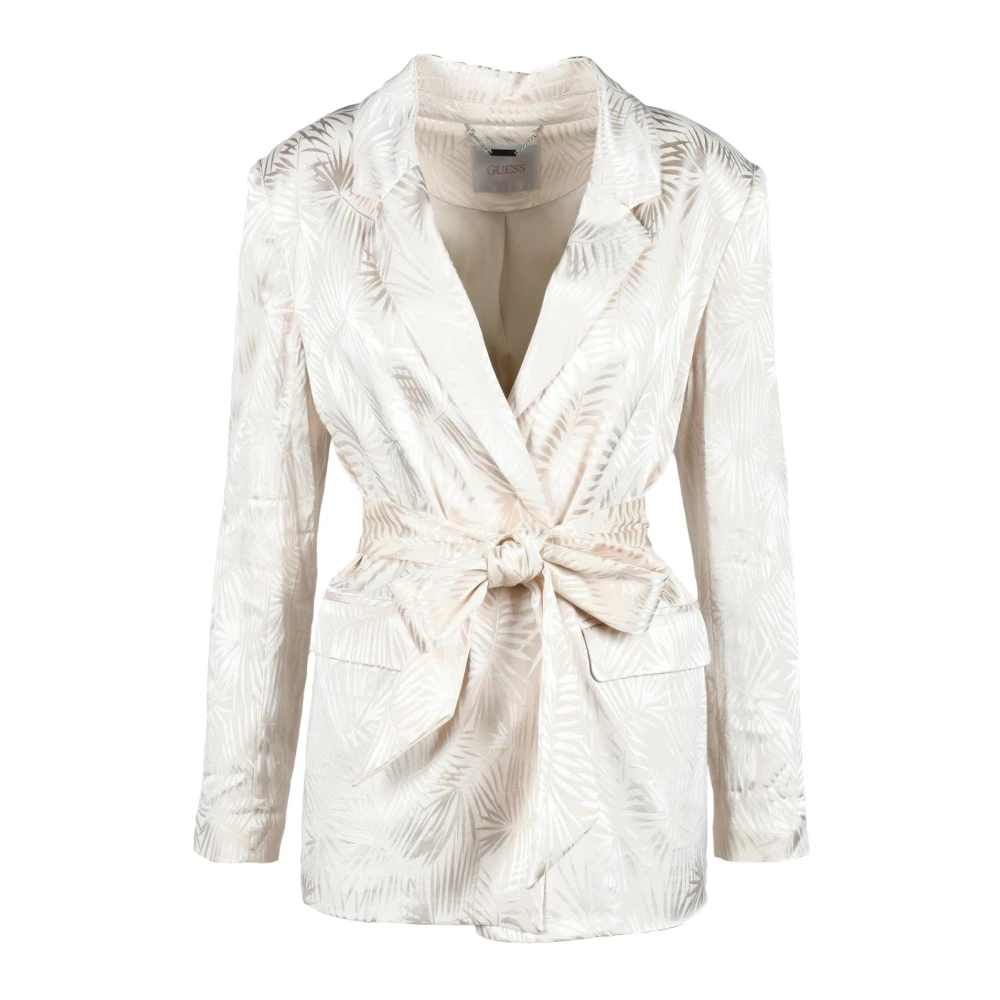 Guess Stijlvolle Jas met Viscose en Spandex Beige Dames
