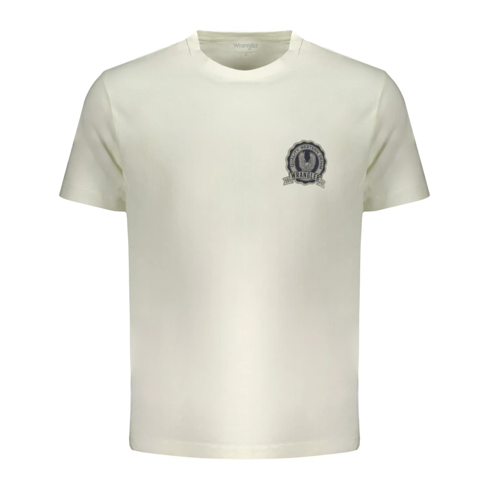Wrangler Grafisch T-shirt Wit Korte Mouwen Shirt White Heren