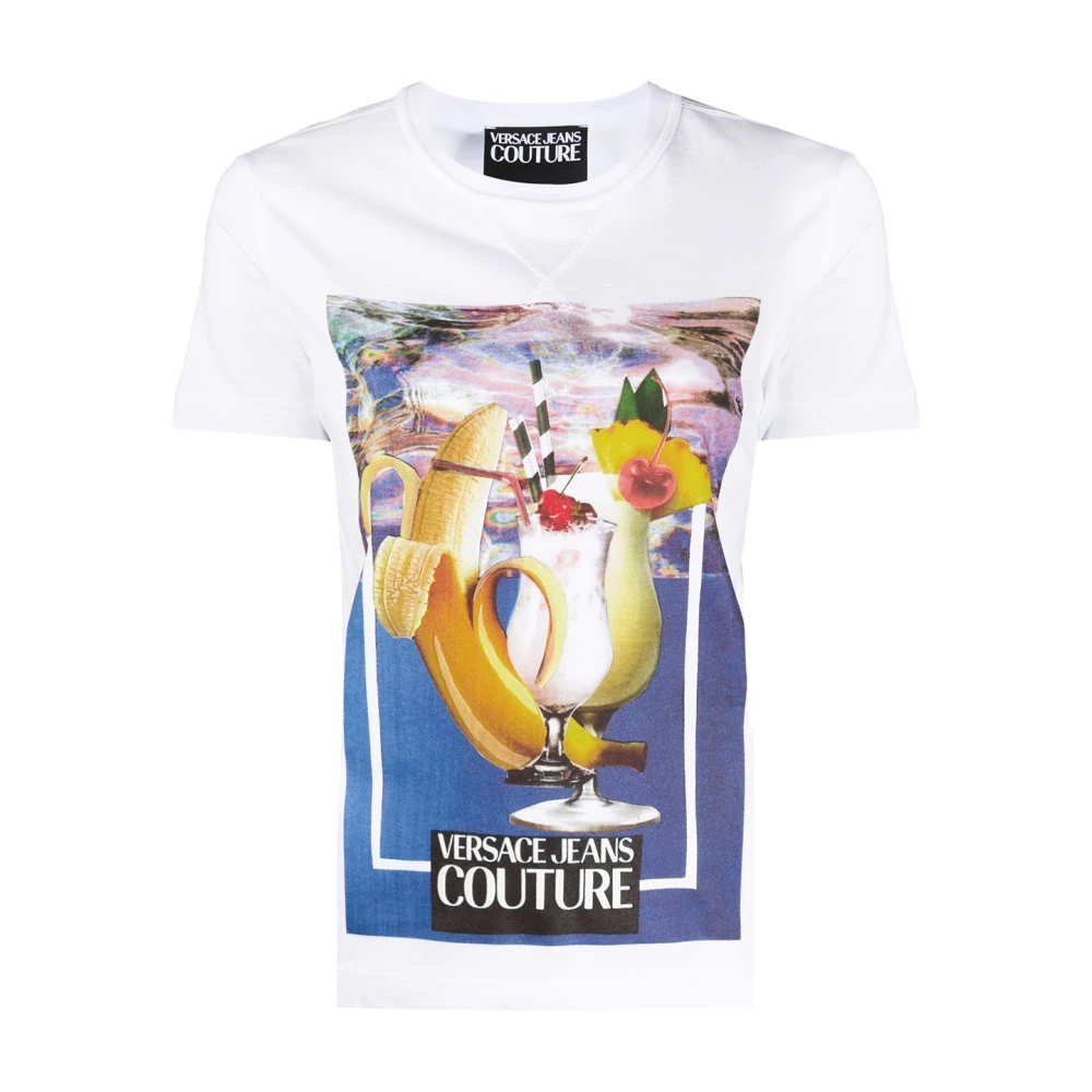 Versace Jeans Couture Korte Mouw T-Shirt White Dames