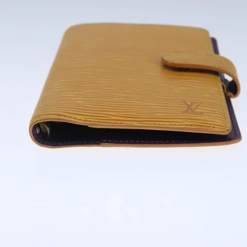 Louis Vuitton Vintage Pre-owned Leather home-office Yellow Dames
