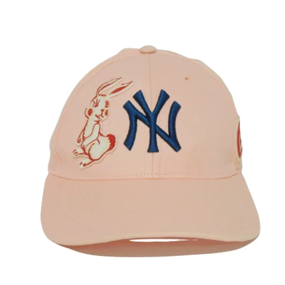 Gucci Vintage Pre-owned Bomull hattar-och-kepsar Pink, Dam