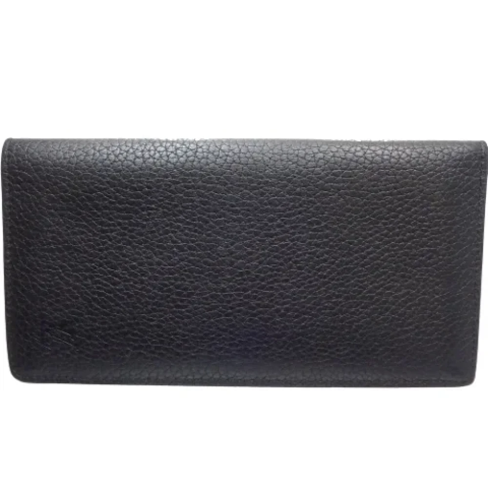 Louis Vuitton Vintage Pre-owned Leather wallets Black Heren
