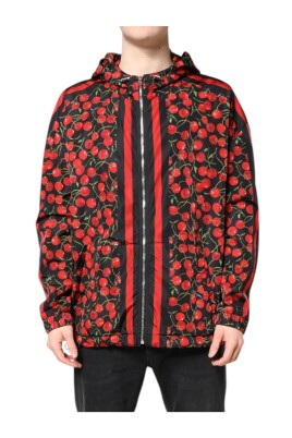 cherry-print-hooded-windbreaker-jacket
