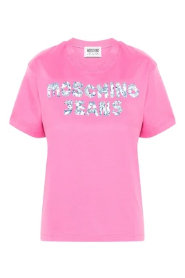Rosa Bomull Jersey T-Shirt