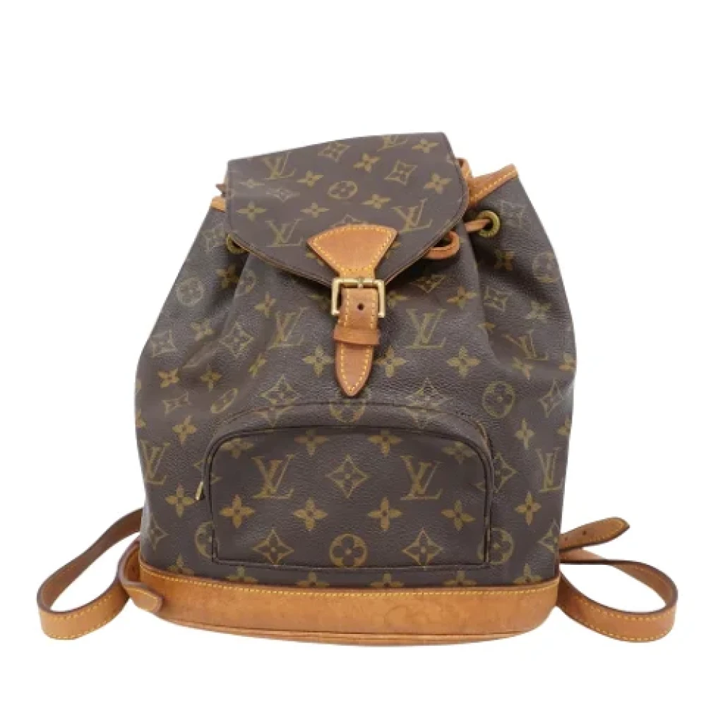 Louis Vuitton Vintage Pre-owned Canvas backpacks Brown Dames