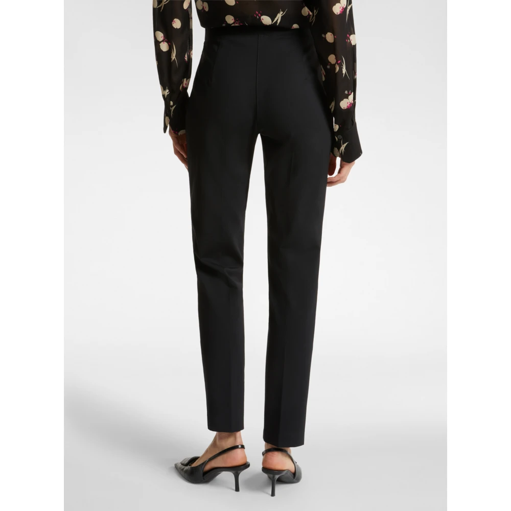 Elena Mirò Slim-Hose in Milano-Rib Black Dames