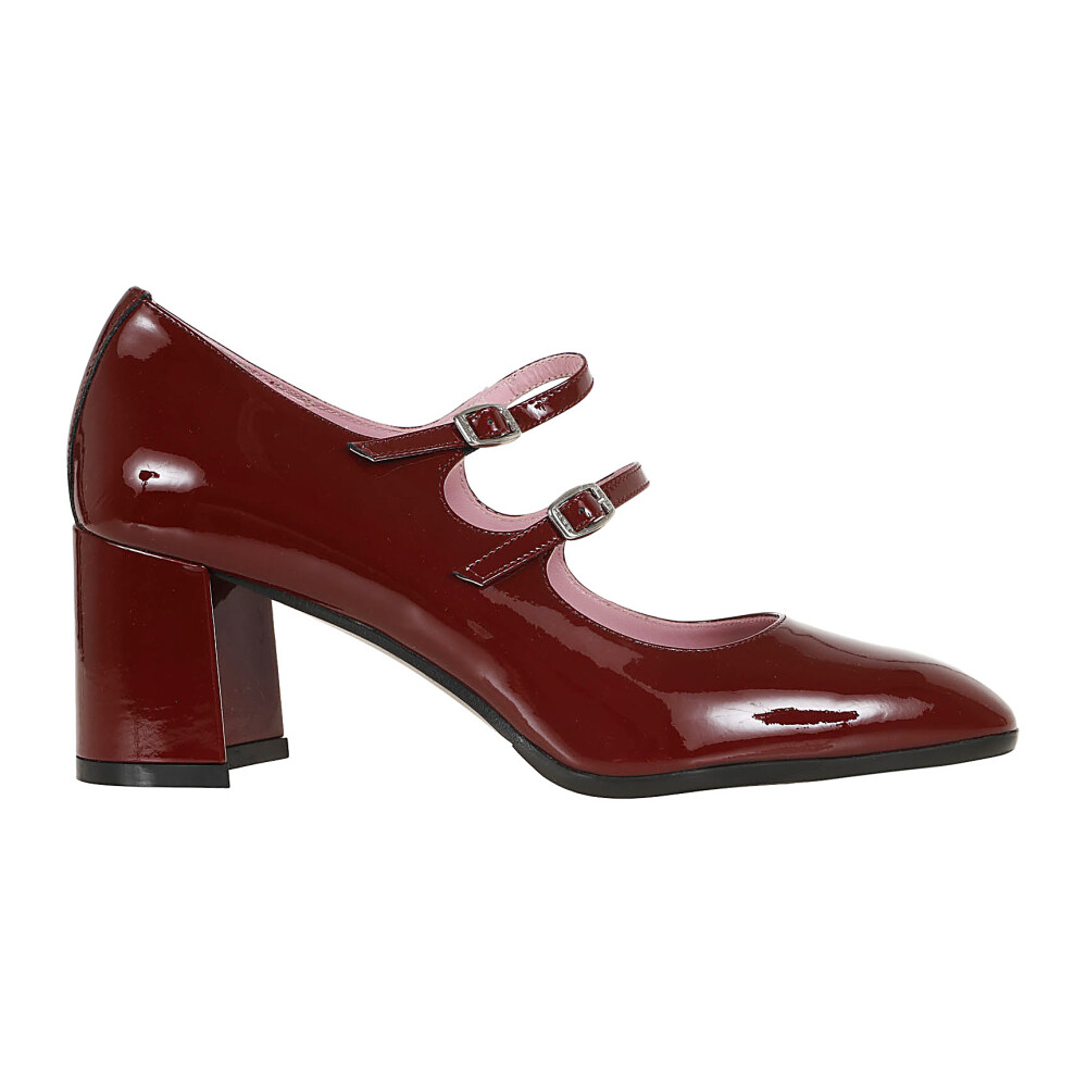 Burgundy Patent Mary Jane Heels Carel Women s Fashion Miinto