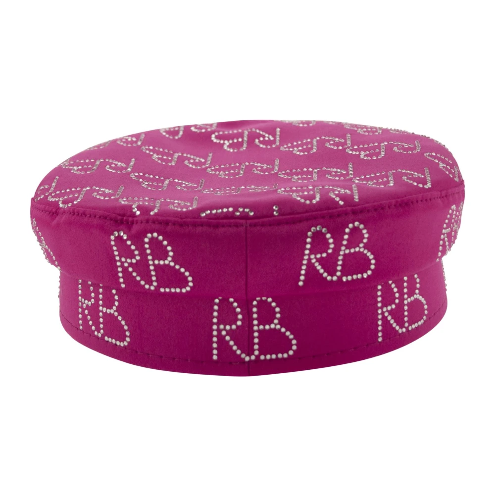 Ruslan Baginskiy Kristalversierde Baker Logo Hoed Pink Dames