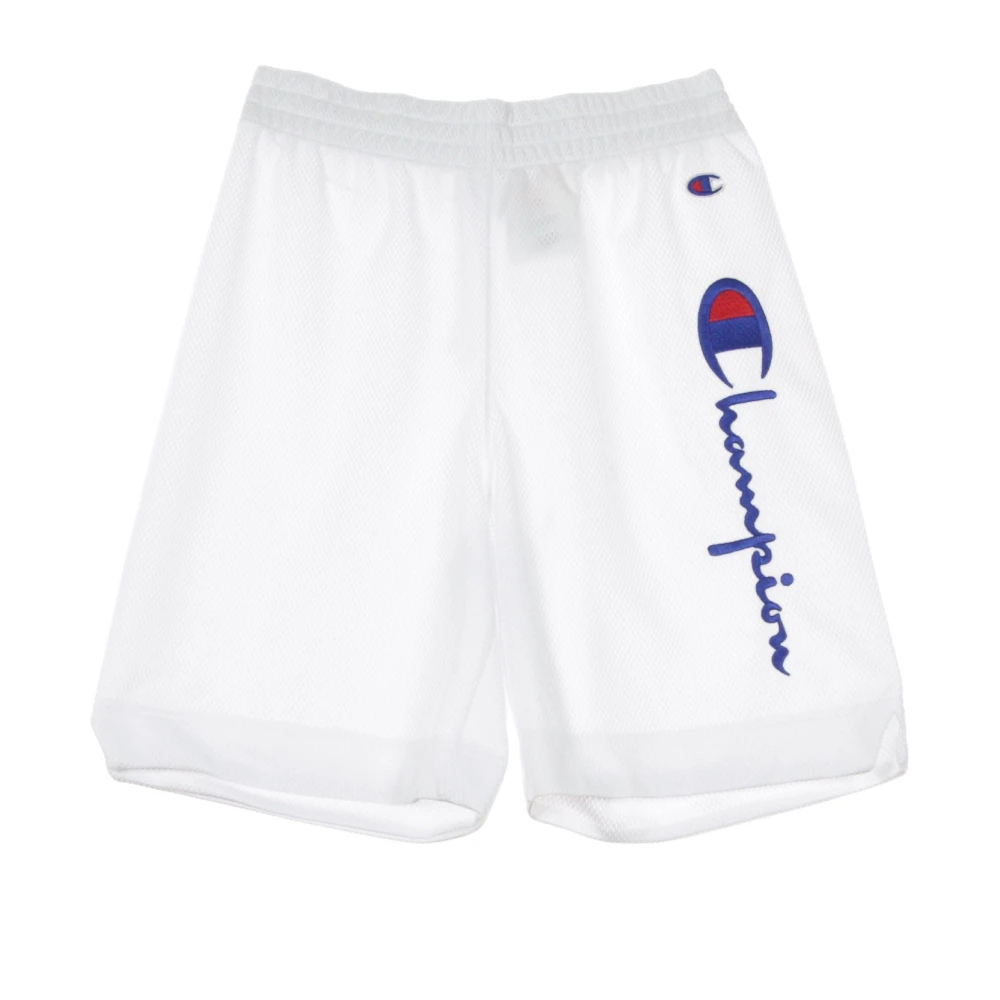 Champion Witte Basketbalshorts voor Heren White Heren