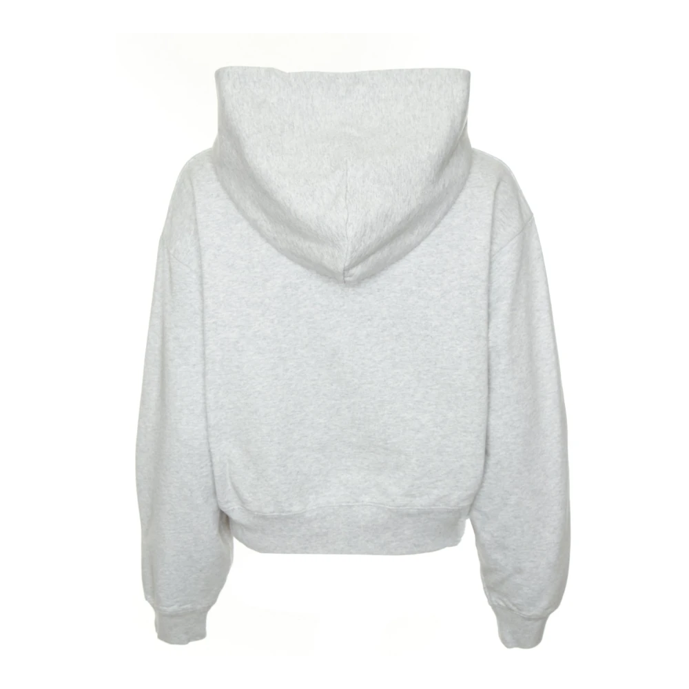 Sporty & Rich Cropped Zip Hoodie Ivy Wellness Gray Dames