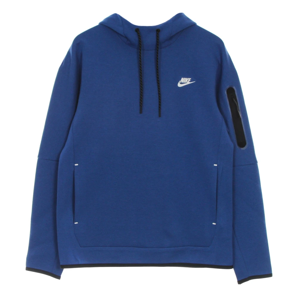 Nike Tech Fleece Huvtröja Blå Blue, Herr