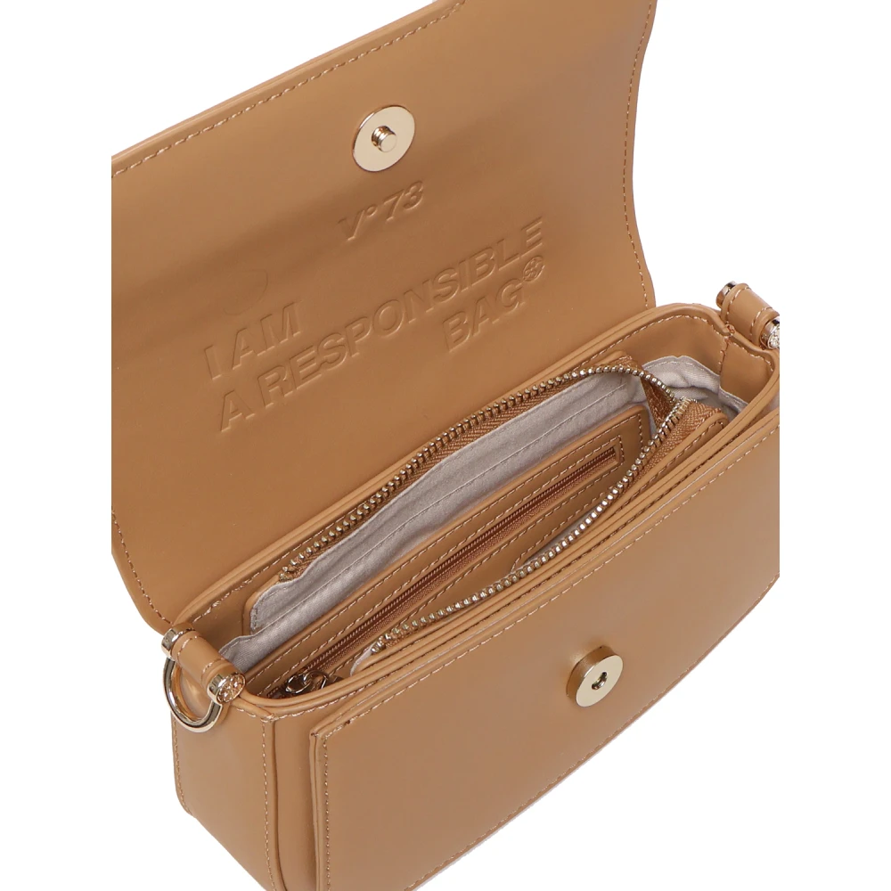 V73 Eco-leer Schoudertas Brown Dames