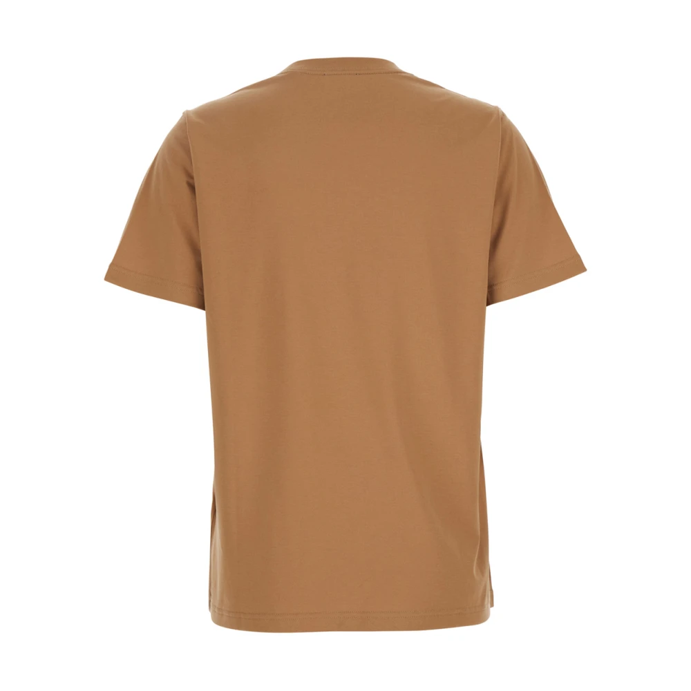 Burberry Logo Print Beige T-Shirt Polos Brown Dames