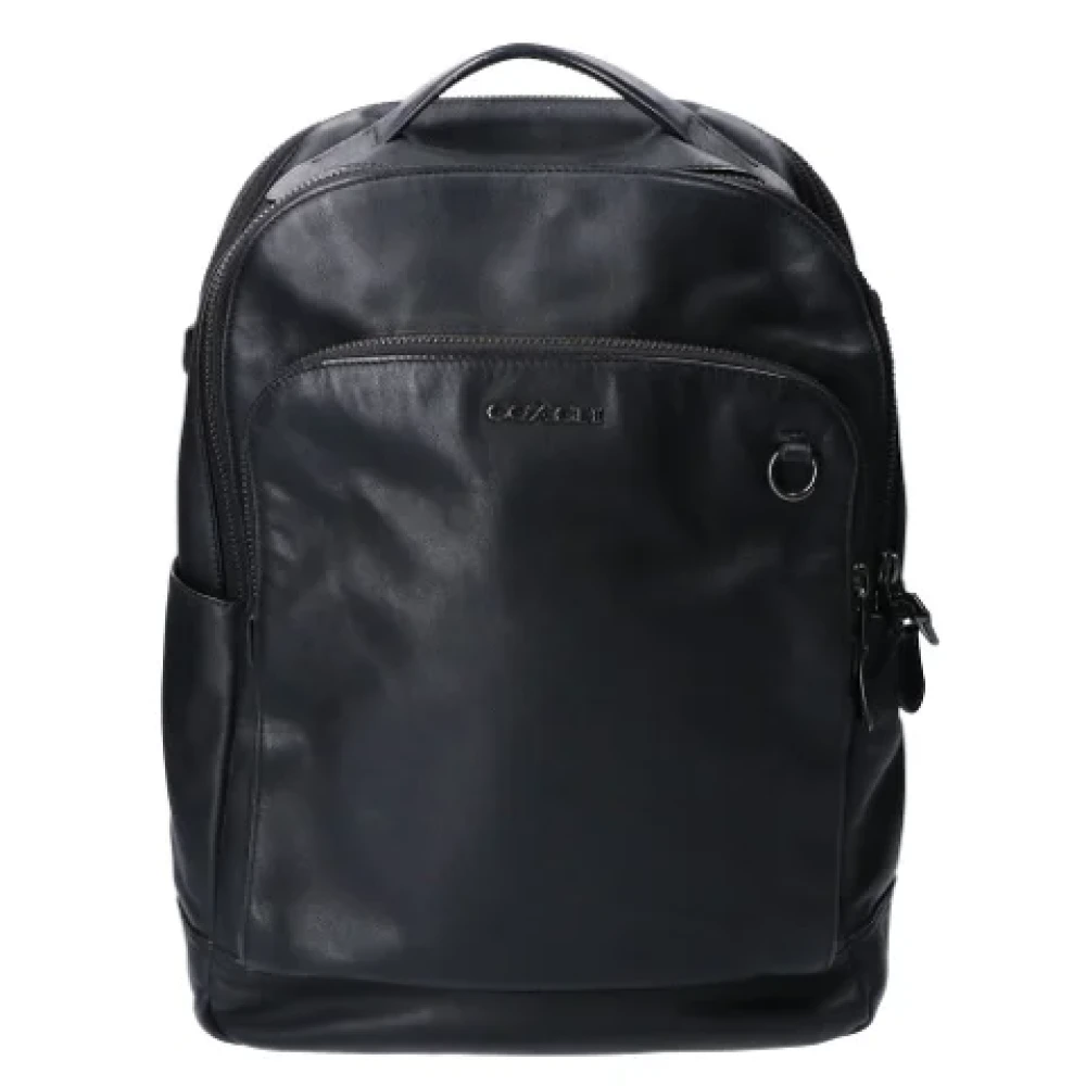 Coach Pre-owned Leather backpacks Black Unisex