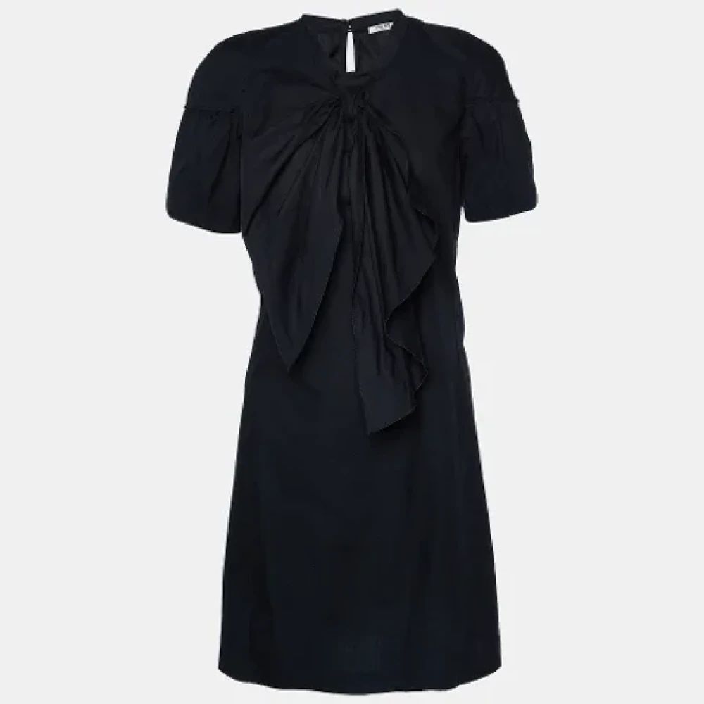 Miu Pre-owned Cotton dresses Black Dames