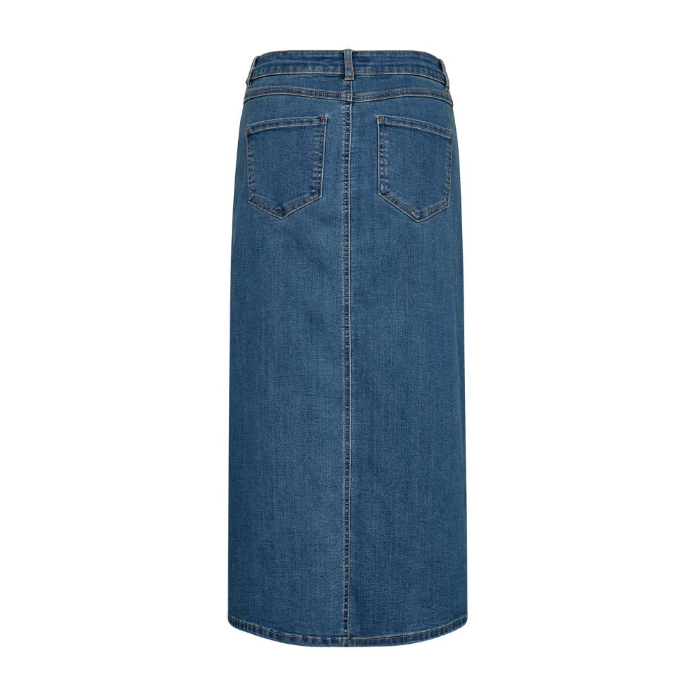 Freequent Vintage Denim Rok Blue Dames