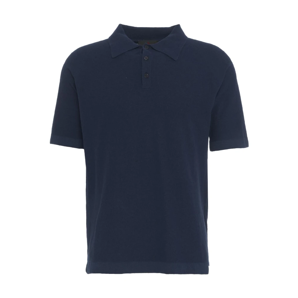 Peuterey Blauw Poloshirt Stijlvolle Kraag Blue Heren