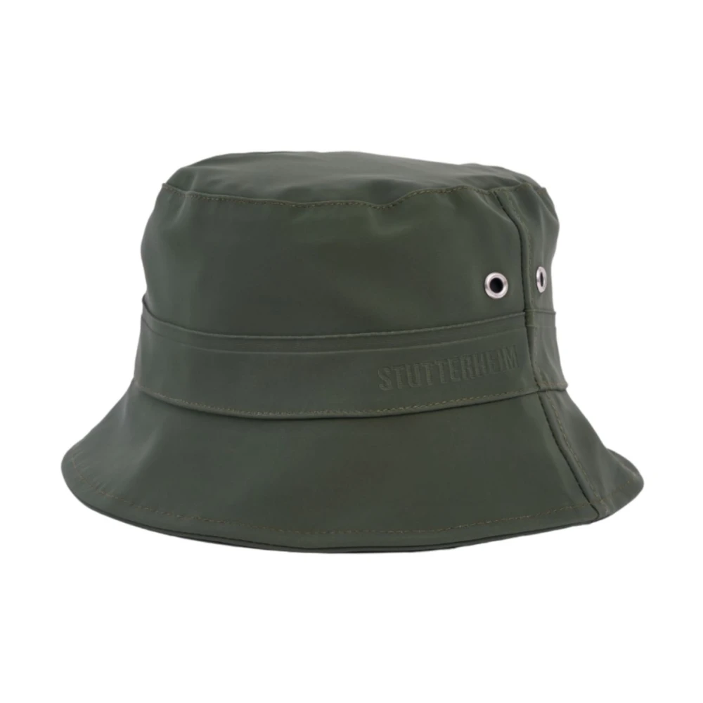 Stutterheim Men's Green Accessories, S, Beckhol Bucket Hat