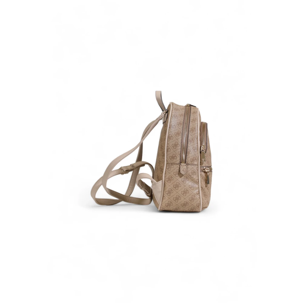 Guess Stijlvolle Rugzak Herfst Winter Collectie Beige Dames
