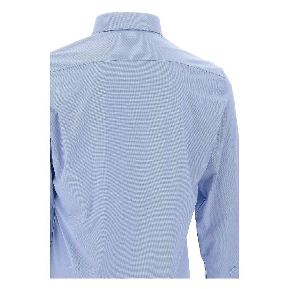 RRD Lichtblauw Jacquard Slim Fit Overhemd Blue Heren