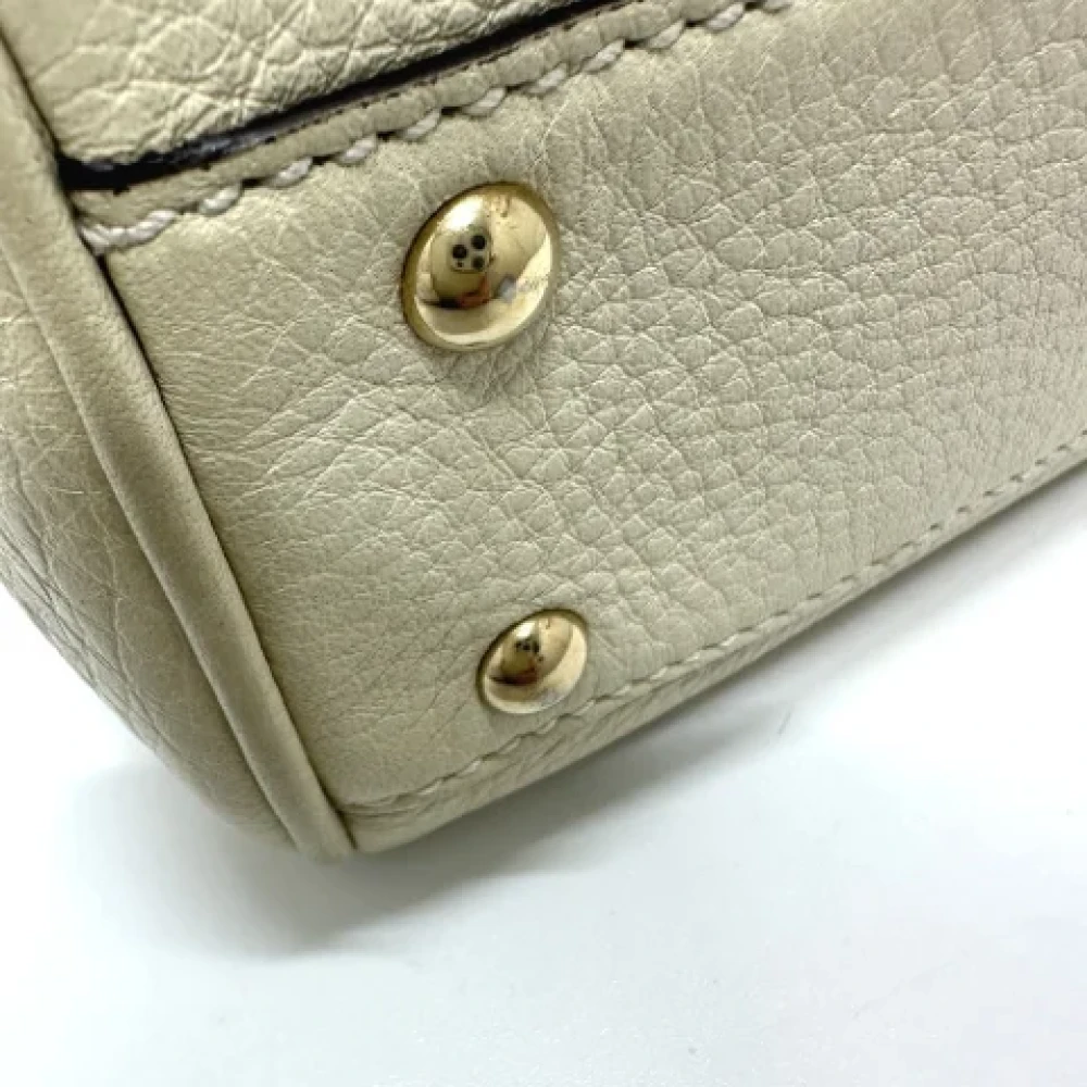 Gucci Vintage Pre-owned Leather handbags White Dames