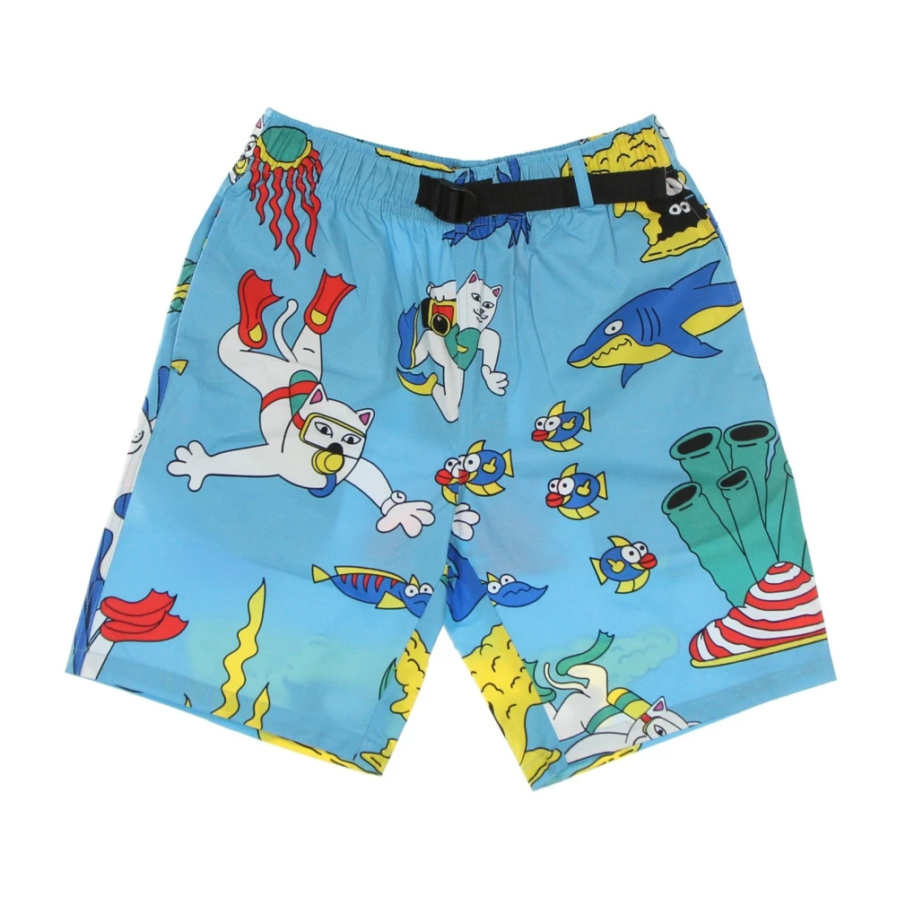 Ripndip Oceaanblauwe Zwemshorts Elastische Taille Multicolor Heren