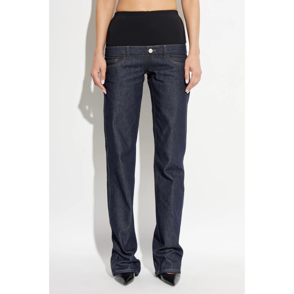 Coperni Jeans met elastische tailleband Blue Dames