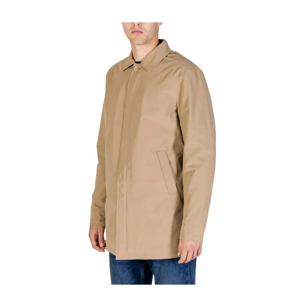 Aquascutum Beige Trench Coats - Male - Light Jackets - Xl - Jackets