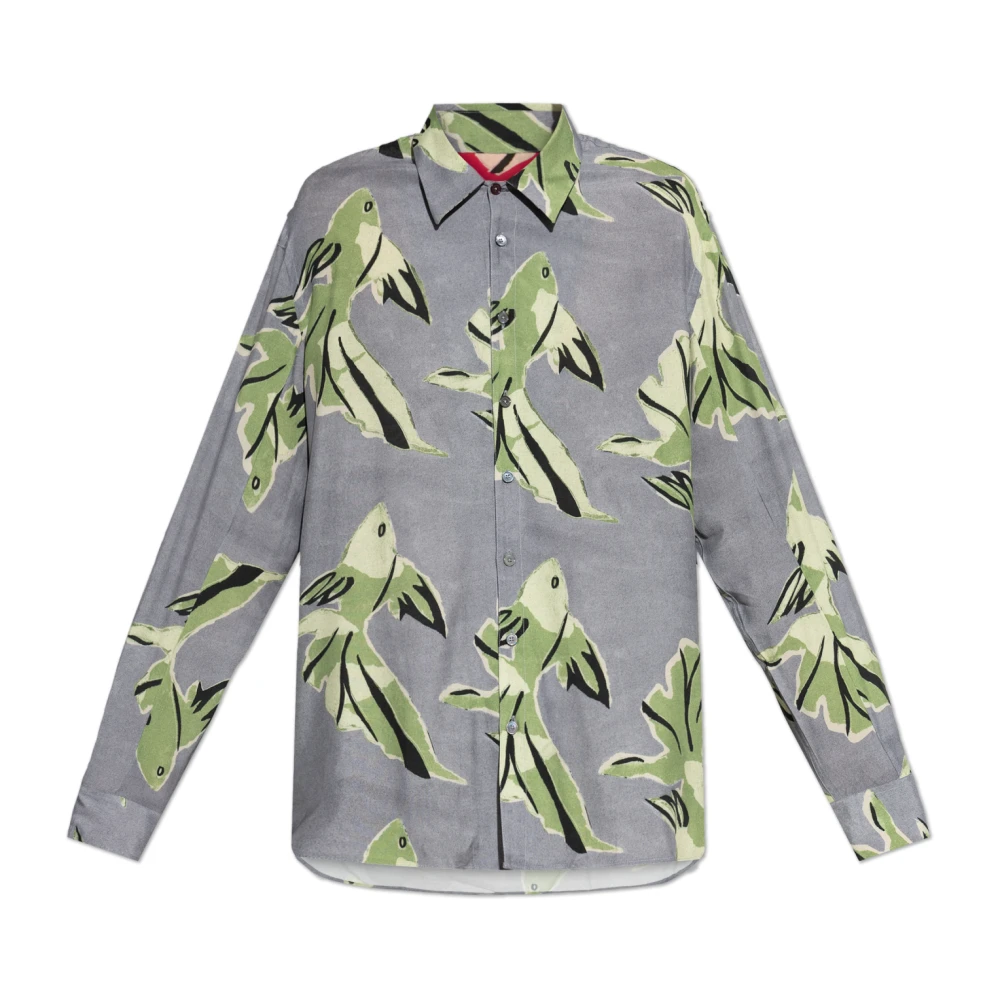 Paul Smith Mannelijk Grijs Printed Shirt