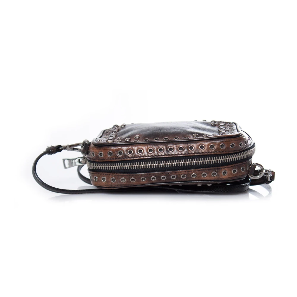 Prada Vintage Tweedehands tas Brown Dames