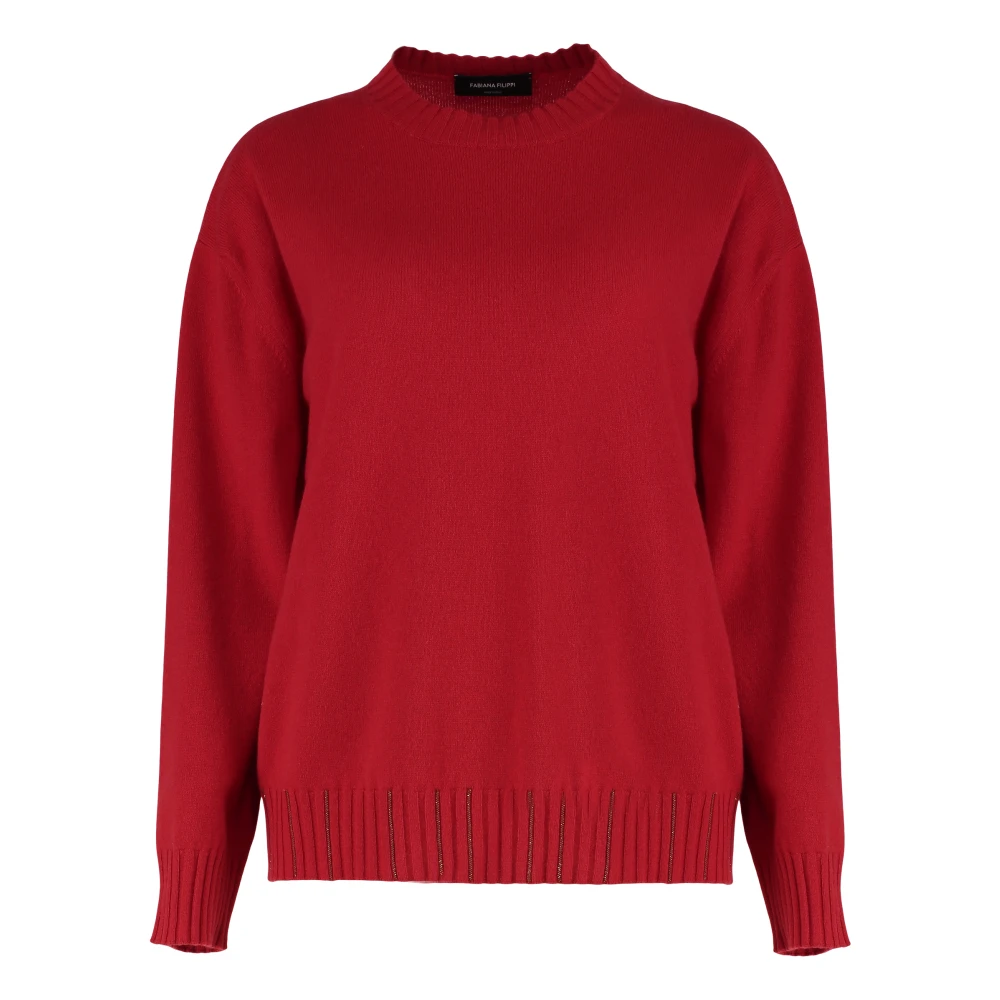 Fabiana Filippi Women's Red Wool And Cashmere Jumper