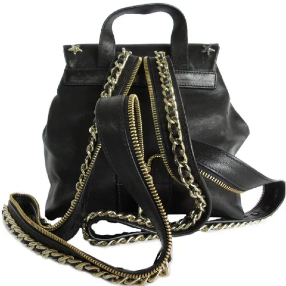 Jimmy Choo Pre-owned Leather backpacks Black Dames