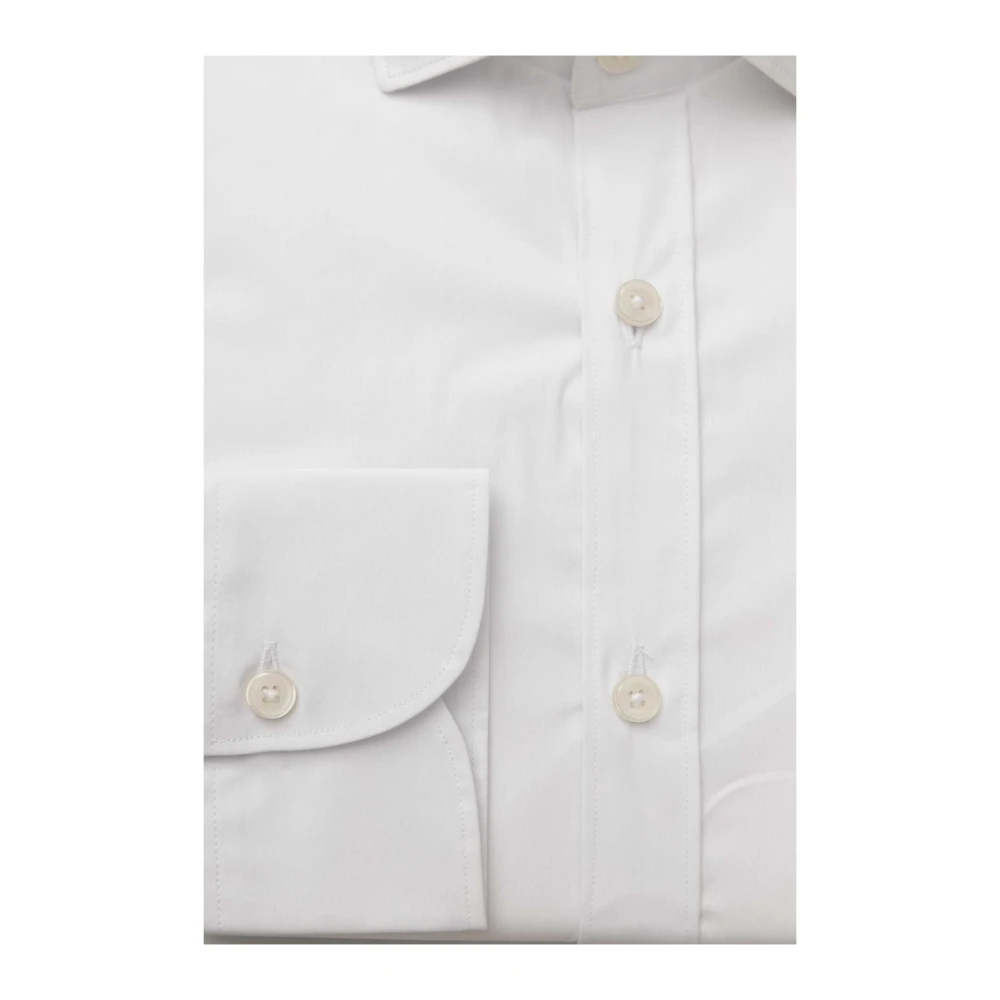 Bagutta Slim Fit Franse Kraag Overhemd White Heren