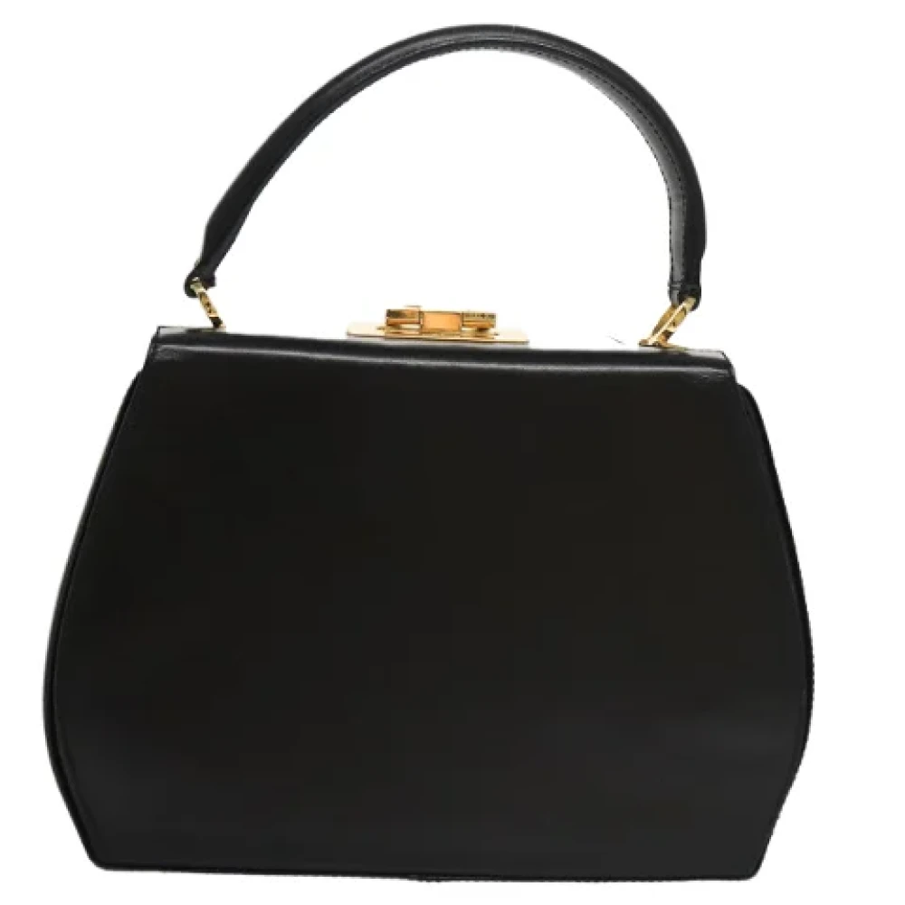 Salvatore Ferragamo Pre-owned Leather handbags Black Dames