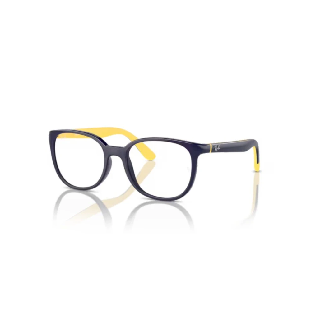 Ray-Ban Eyeglasses Kids Optics Kids Bio-Based - Dark Blue On Yellow Frame Clear Lenses 47-16, RB1631 - Image 4