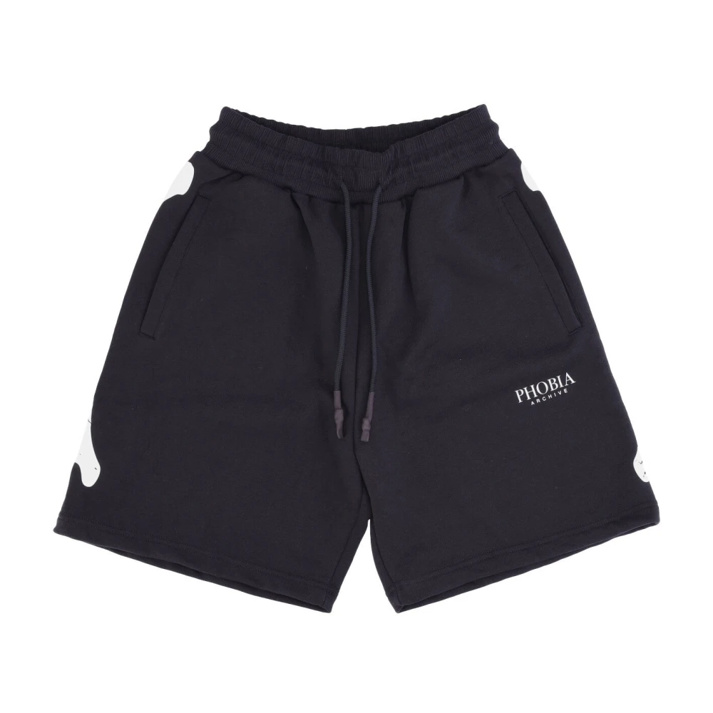 Phobia Archive Homme Noir - Skeleton Print Shorts - Sport - Taille: S