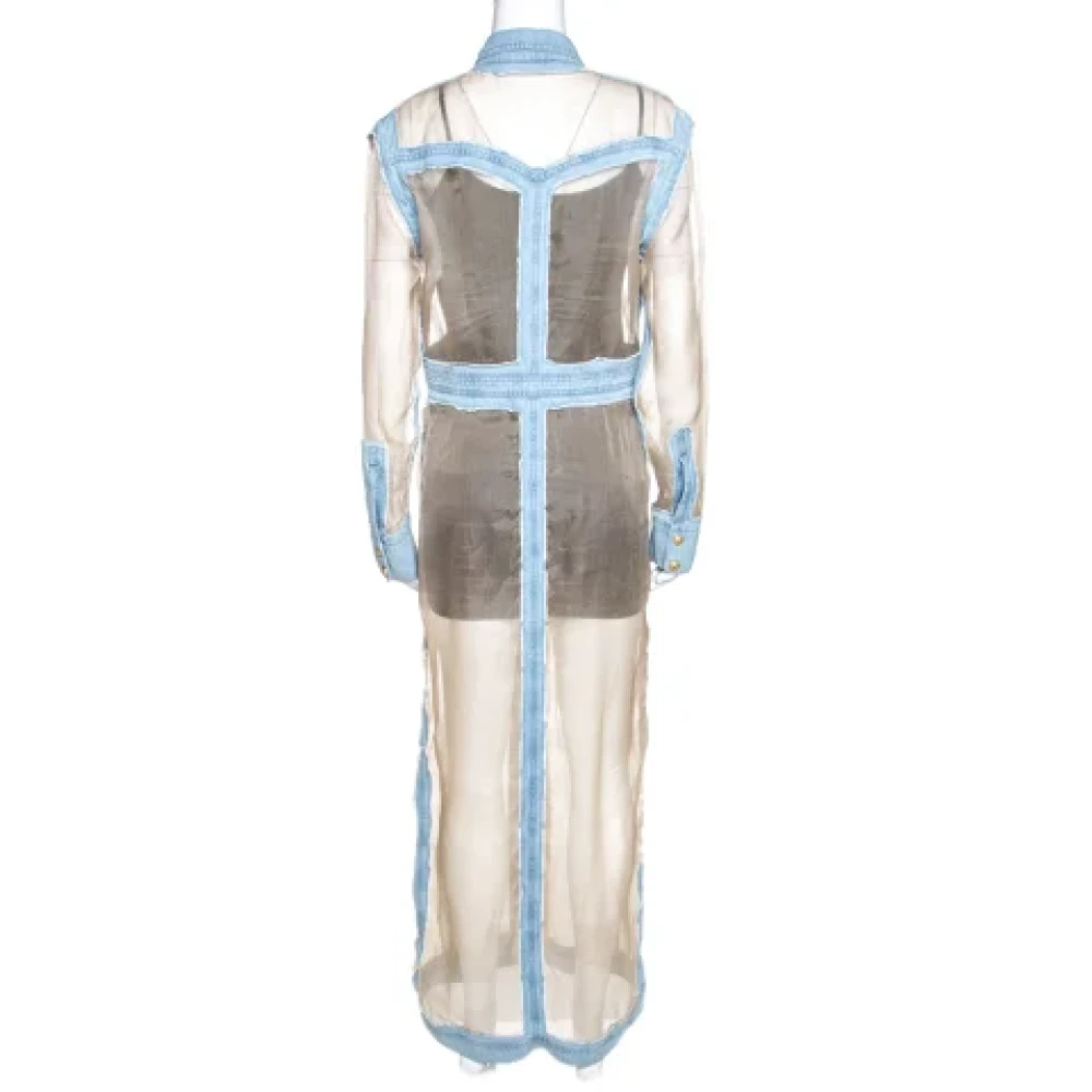Balmain Pre-owned Silk dresses Multicolor Dames