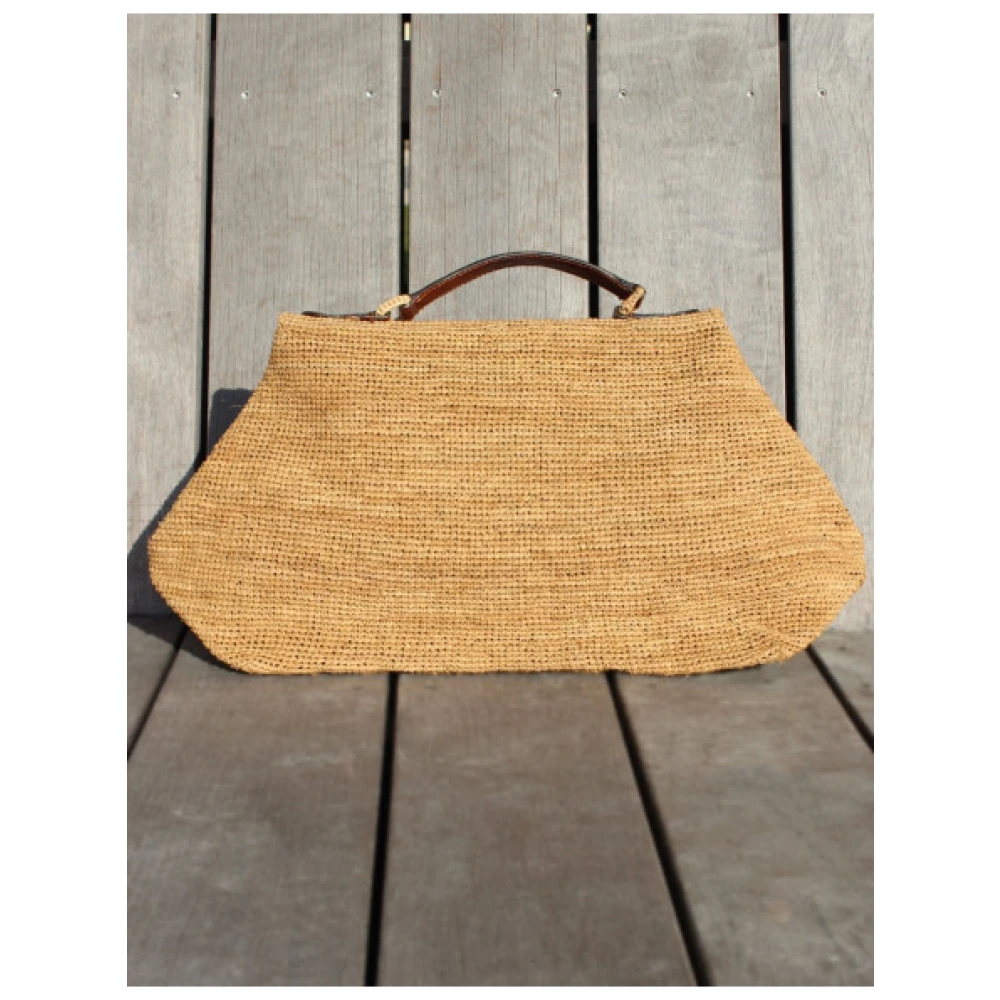 Ibeliv Lahady Raffia Handtas Beige Dames