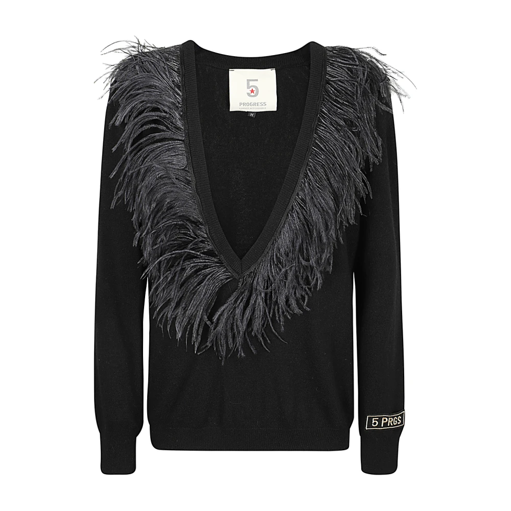 Knitwear > V-neck Knitwear - - 5Progress - Modalova