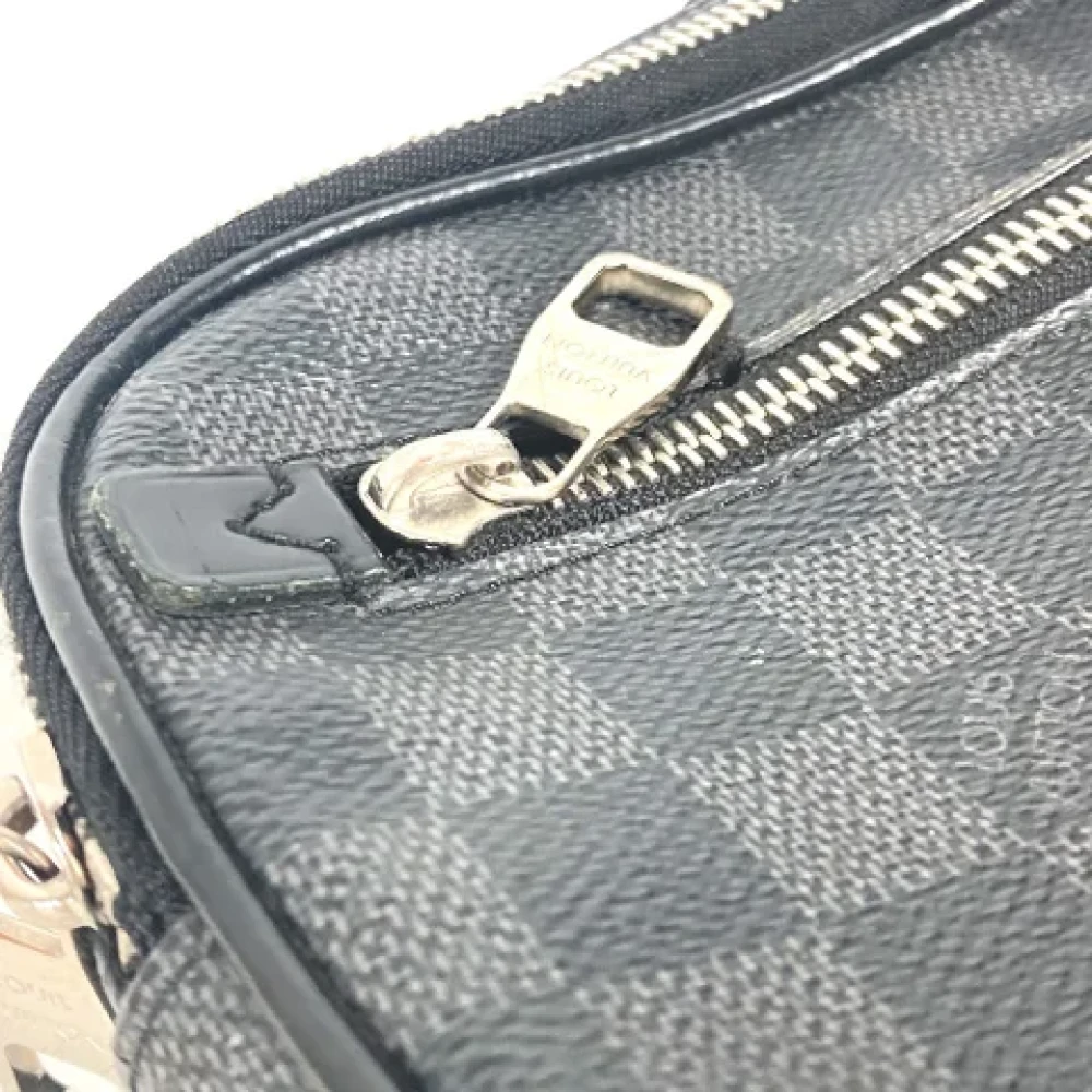 Louis Vuitton Vintage Pre-owned Cotton louis-vuitton-bags Black Dames