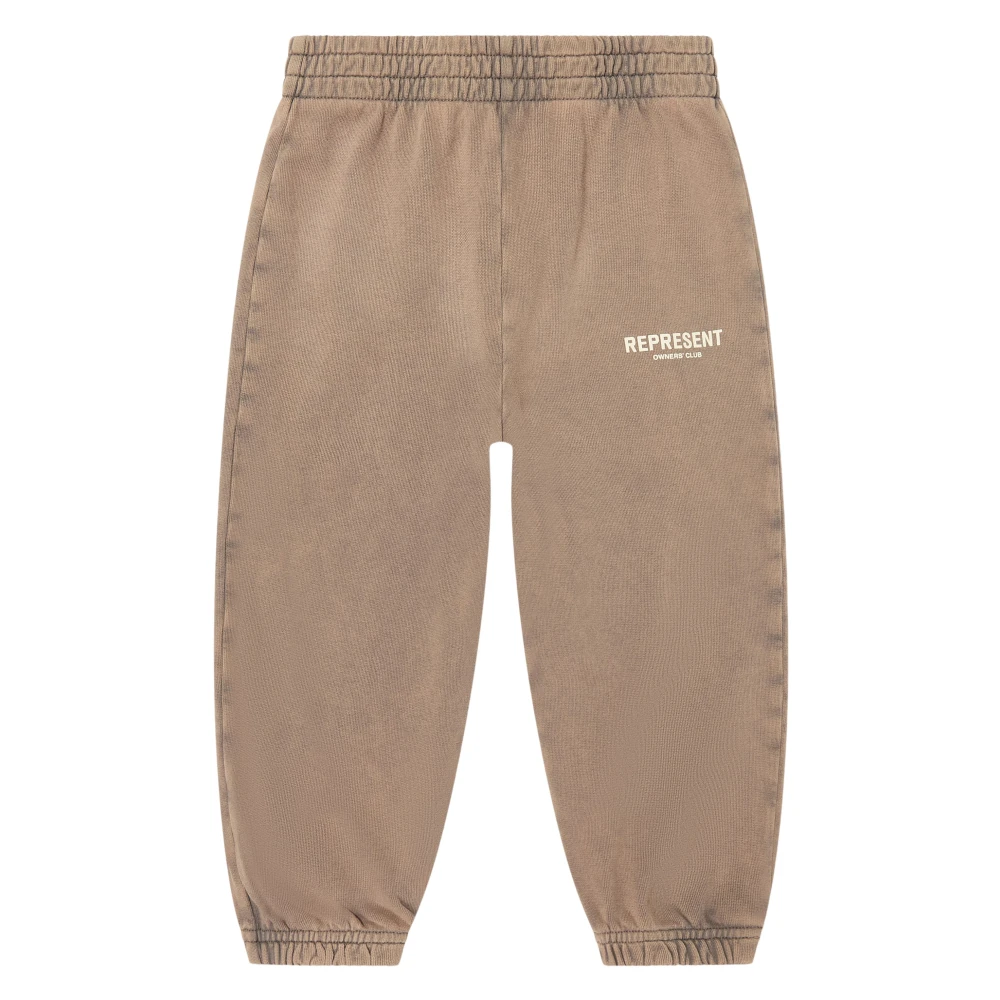 Represent Unisex Kids Brown Sweatpants, 3 Y, Mini Owners Club Joggers