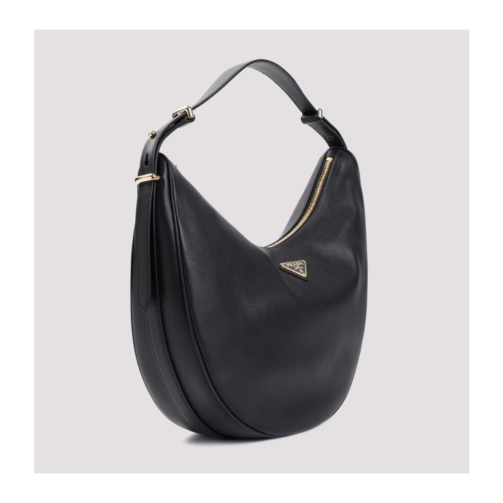 Prada Zwarte Shopper Tas Elegante Stijl Black Dames