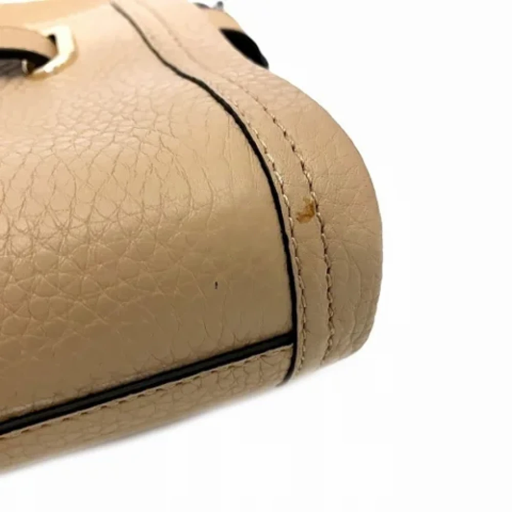 Coach Pre-owned Leather shoulder-bags Beige Dames