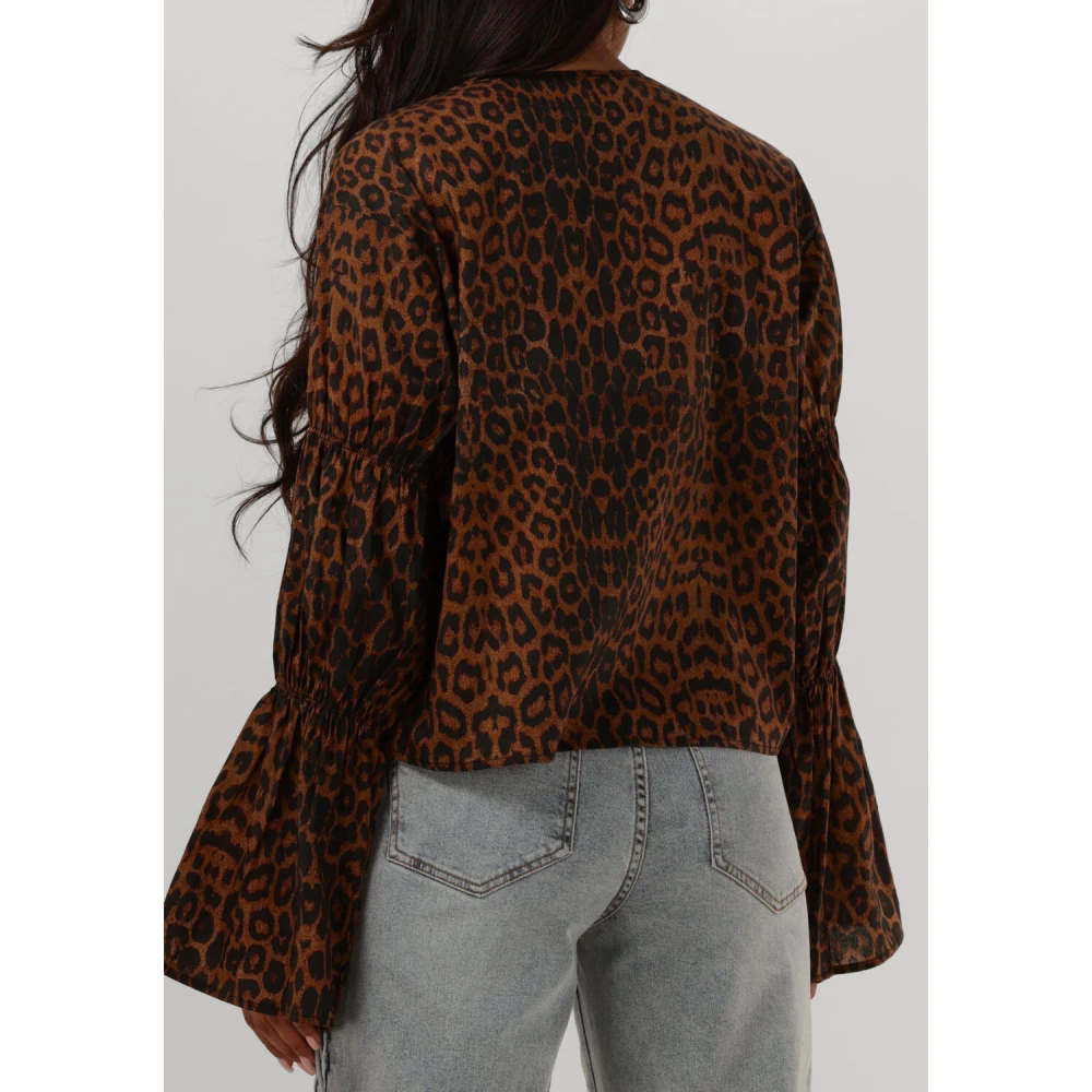 Refined Department Luipaardprint Gemma Blouse Brown Dames